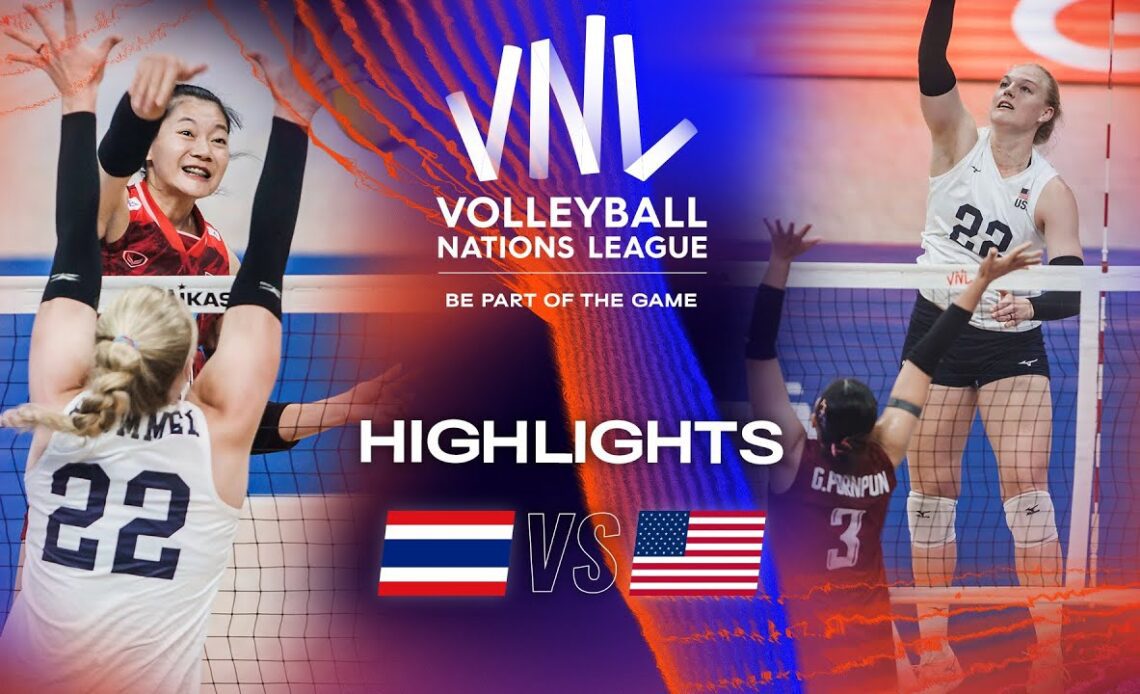 🇹🇭 THA vs. 🇺🇸 USA - Highlights Week 2 | Women's VNL 2023