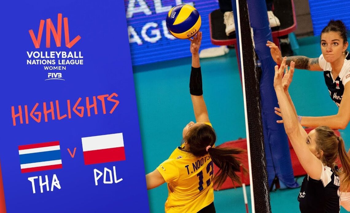 THAILAND vs. POLAND -  Highlights Women | Week 1 | Volleyball Nations League 2019