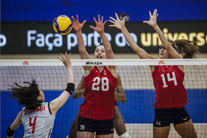 USA heads into VNL match Sunday against host Brazil coming off loss to Japan