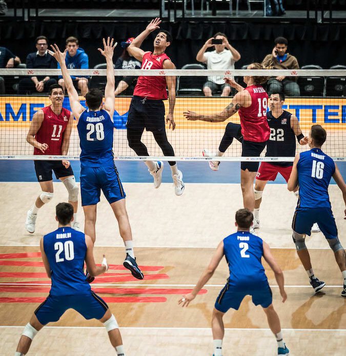 USA men sweep Italy to improve to 2-0 in Volleyball Nations League