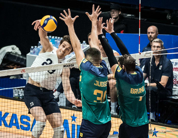 USA teams finish first rounds of Volleyball Nations League a combined 7-1