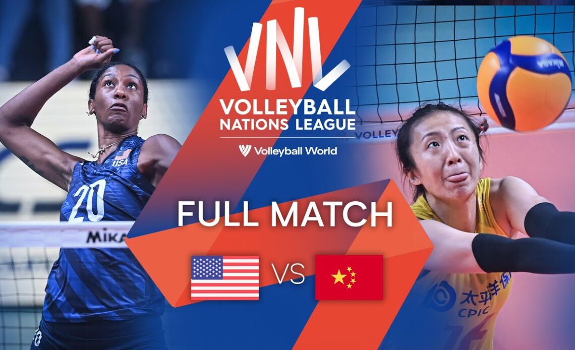 🇺🇸 USA vs. 🇨🇳 CHN - Full Match | Preliminary Phase | Women's VNL 2022