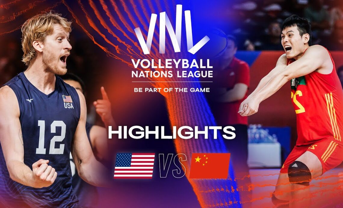 🇺🇸 USA vs. 🇨🇳 CHN - Highlights Week 2 | Men's VNL 2023