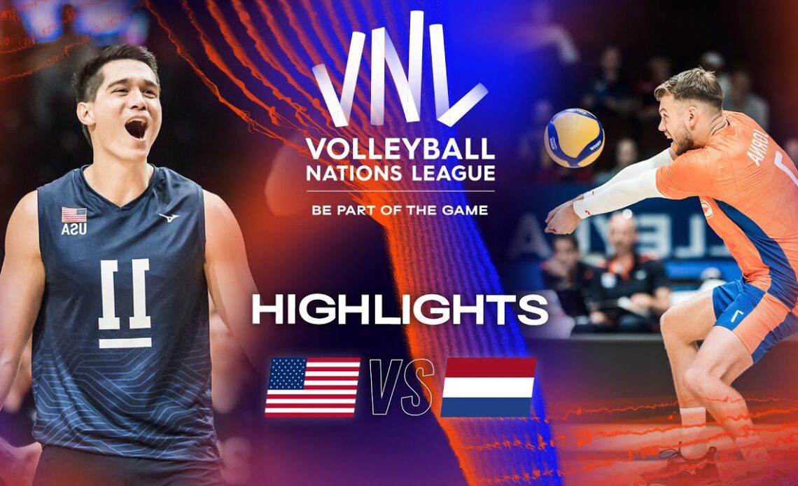 🇺🇸 USA vs. 🇳🇱 NED - Highlights Week 1 | Men's VNL 2023