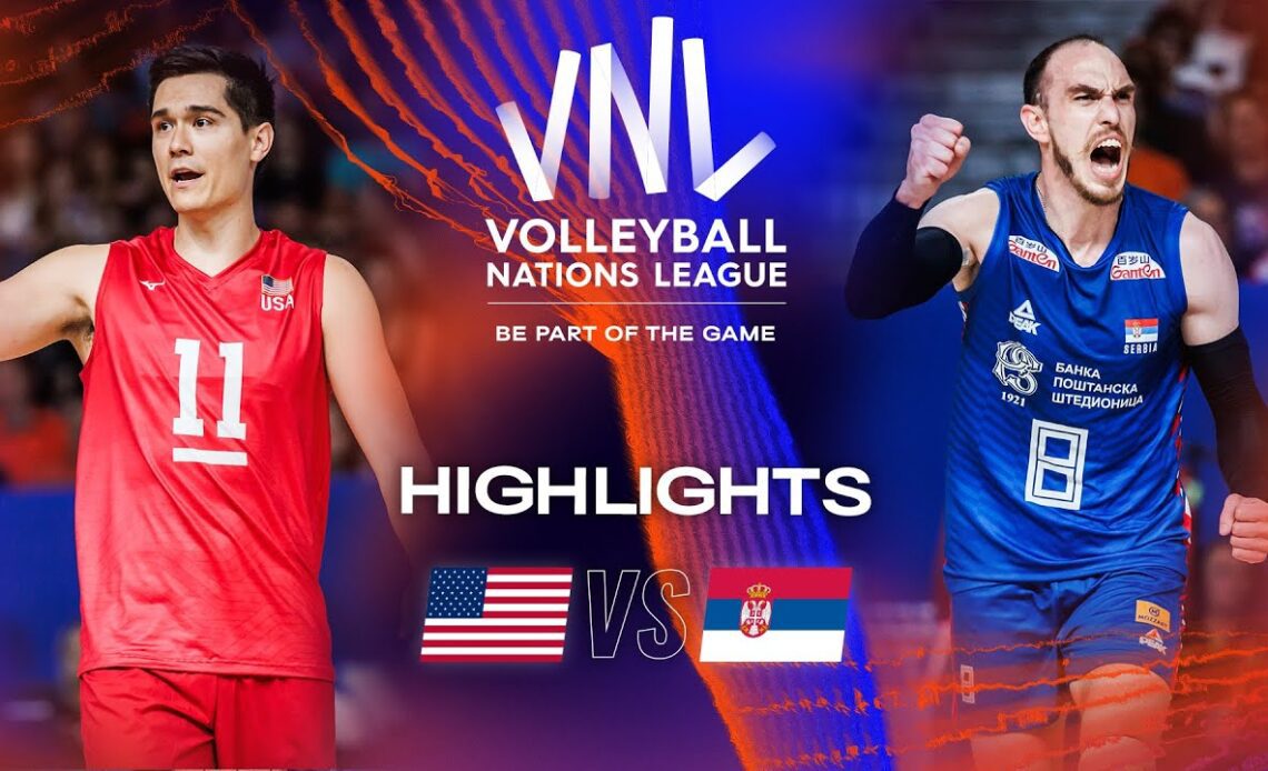 🇺🇸 USA vs. 🇷🇸 SRB - Highlights Week 2 | Men's VNL 2023
