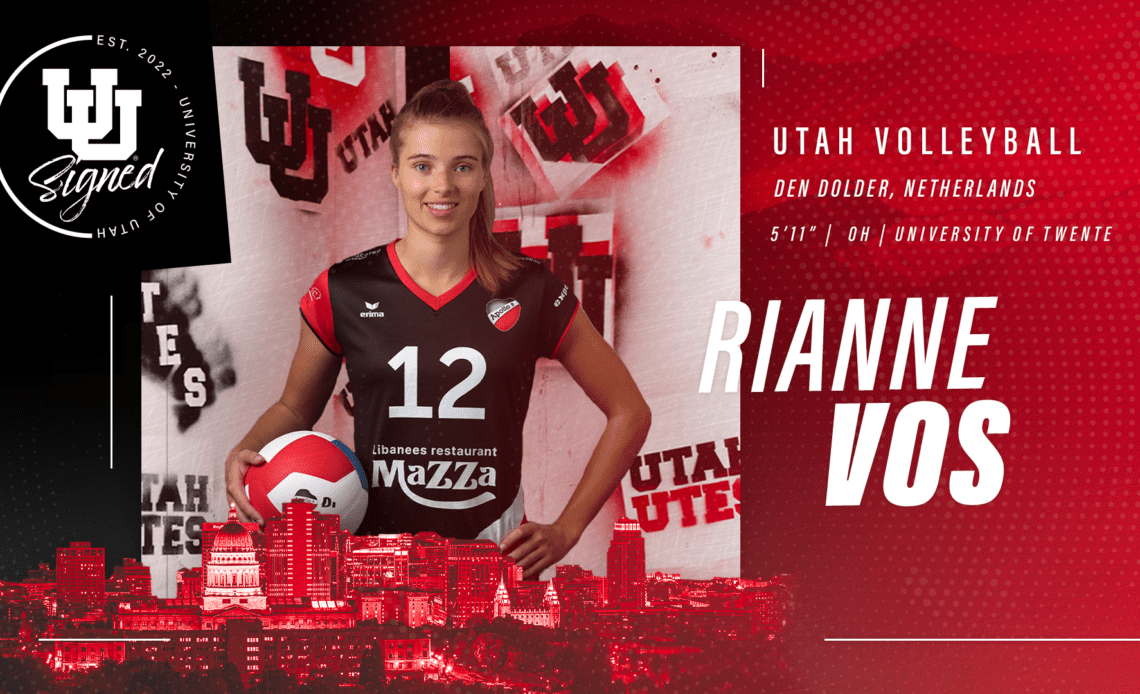 Utah Volleyball Bolsters Roster With Addition of Dutch National Team Member Rianne Vos