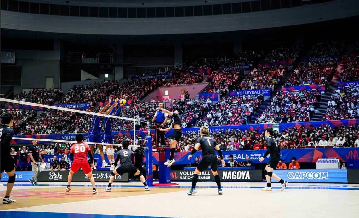 VNL M: Japan Secures a 3-1 Victory Over VNL Defending Champions France in Nagoya