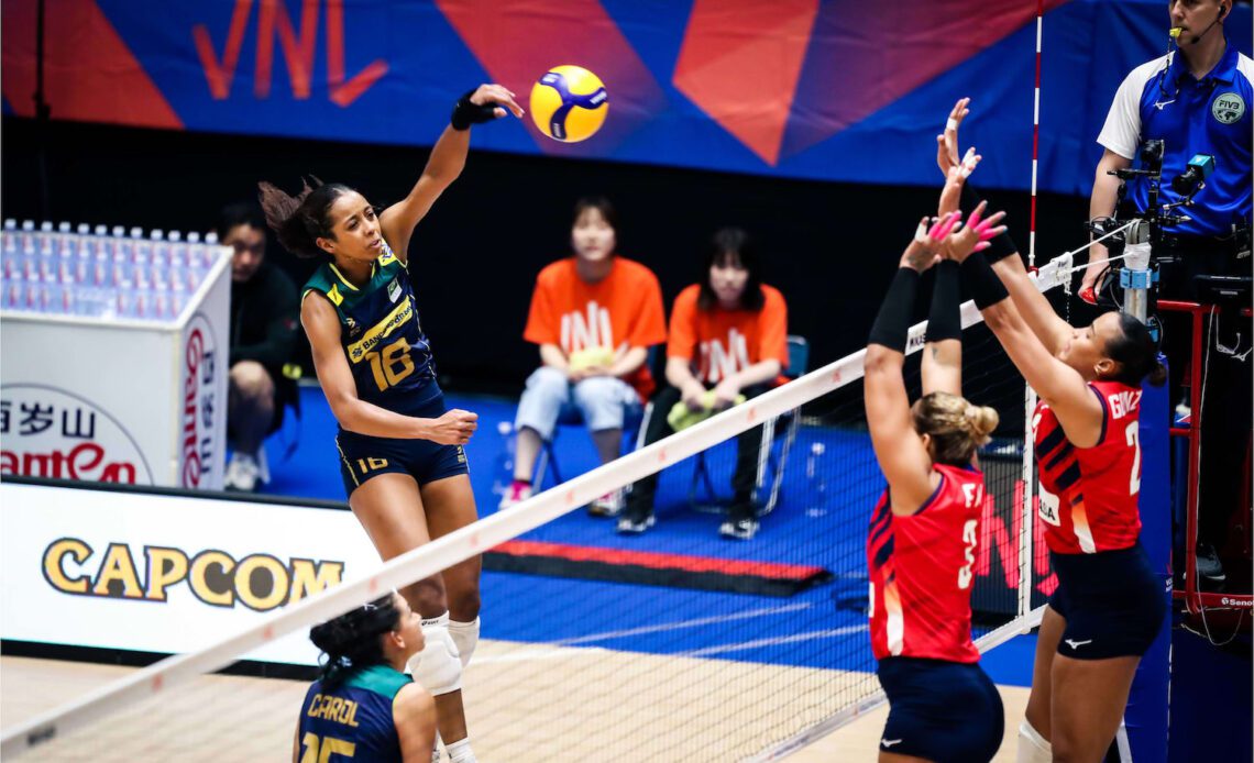 VNL W: A Day of Thrills at the Poll 2 VNL 2023 – Japan, Brazil, and China Score Victories