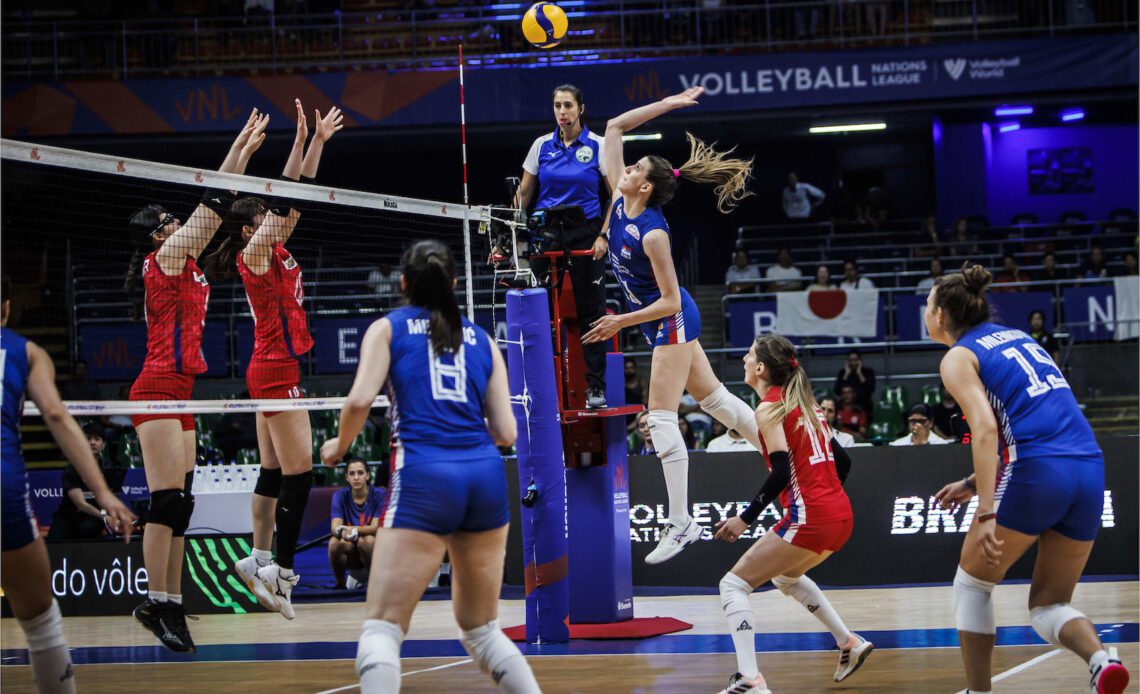 VNL W: Second Week Begins in Brasilia with Triumphs for Serbia and USA