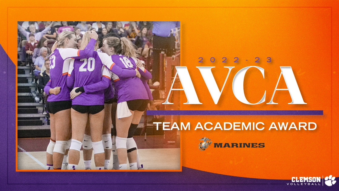 2022-23 USMC/AVCA Team Academic Award – Clemson Tigers Official Athletics Site