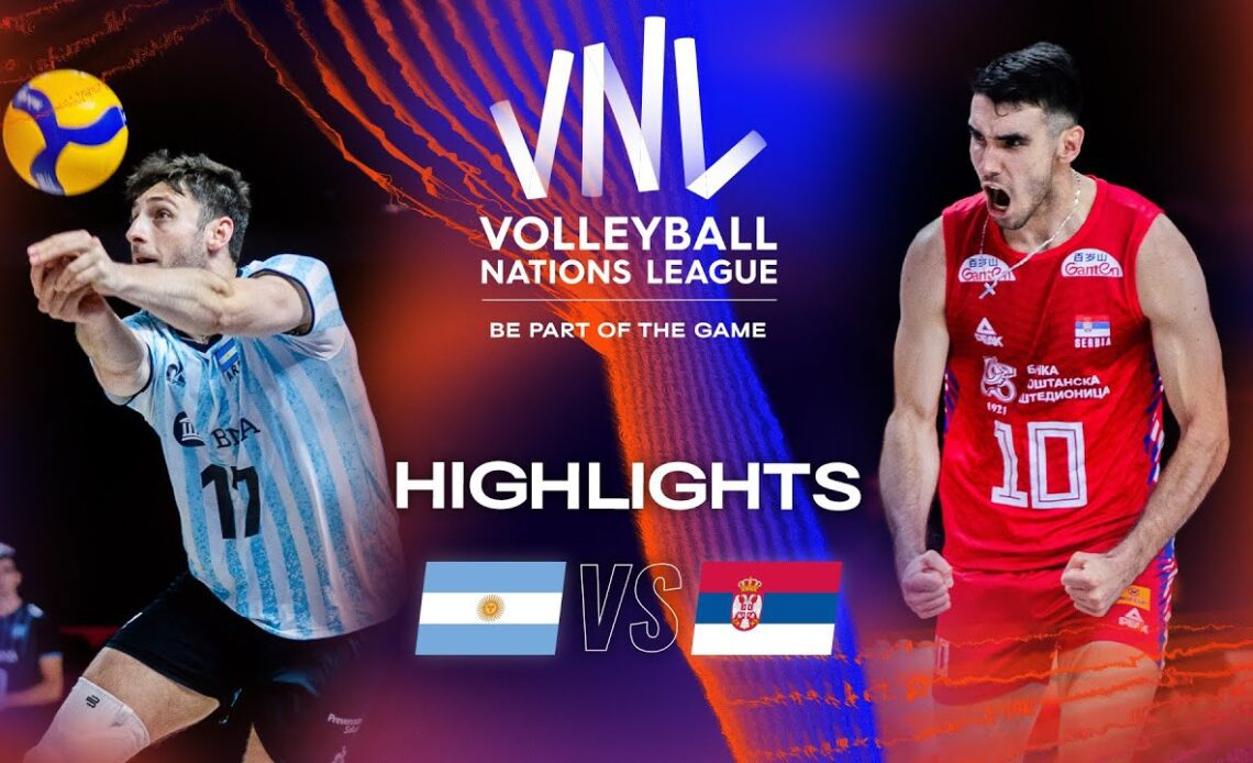 🇦🇷 ARG vs. 🇷🇸 SRB - Highlights Week 3 | Men's VNL 2023