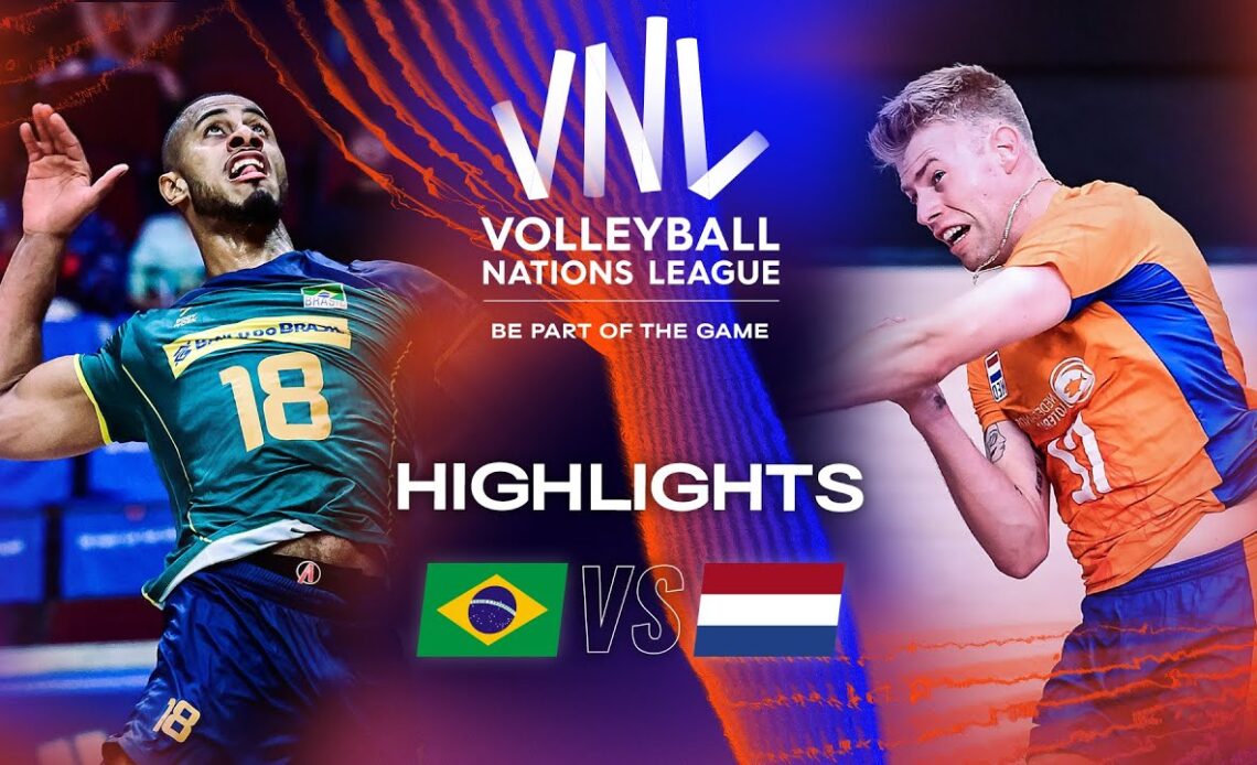 🇧🇷 BRA vs. 🇳🇱 NED - Highlights Week 3 | Men's VNL 2023