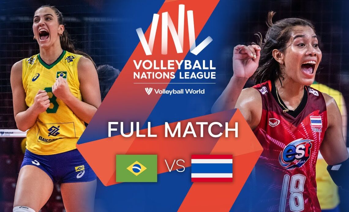 🇧🇷 BRA vs.  🇹🇭 THA - Full Match | Preliminary Phase | Women's VNL 2022