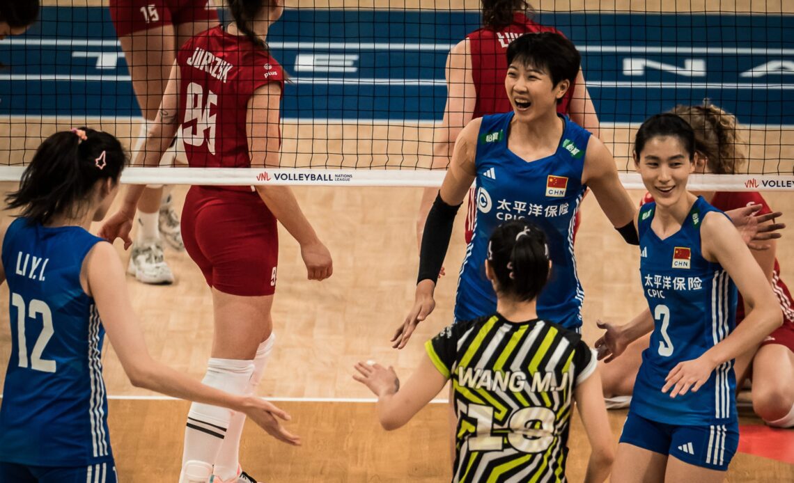 BRILLIANT CHINA SWEEP POLAND AND ADVANCE TO FIRST VNL FINAL