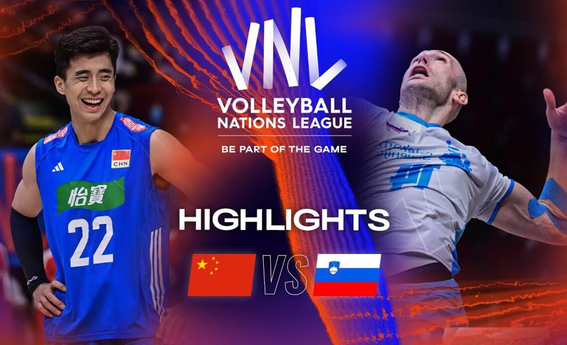 🇨🇳 CHN vs. 🇸🇮 SLO - Highlights Week 3 | Men's VNL 2023
