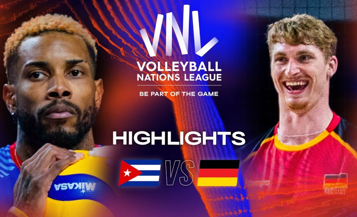 🇨🇺 CUB vs. 🇩🇪 GER - Highlights Week 3 | Men's VNL 2023