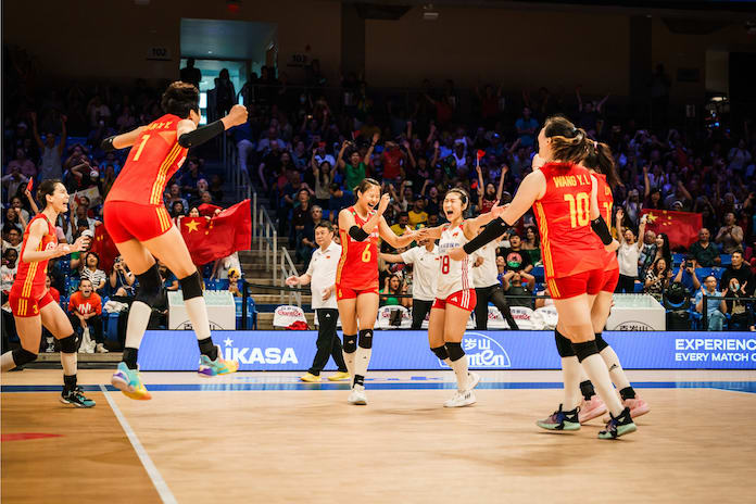 China ousts Brazil, plays Poland in Volleyball Nations League semifinals