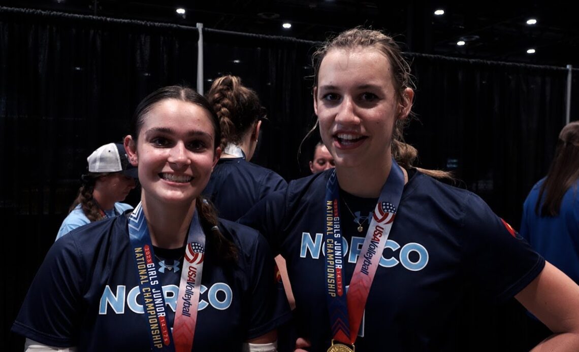 Claire Wagstaff and Karli Krueger - NORCO 17 Black | 2023 Girls Junior National Championship