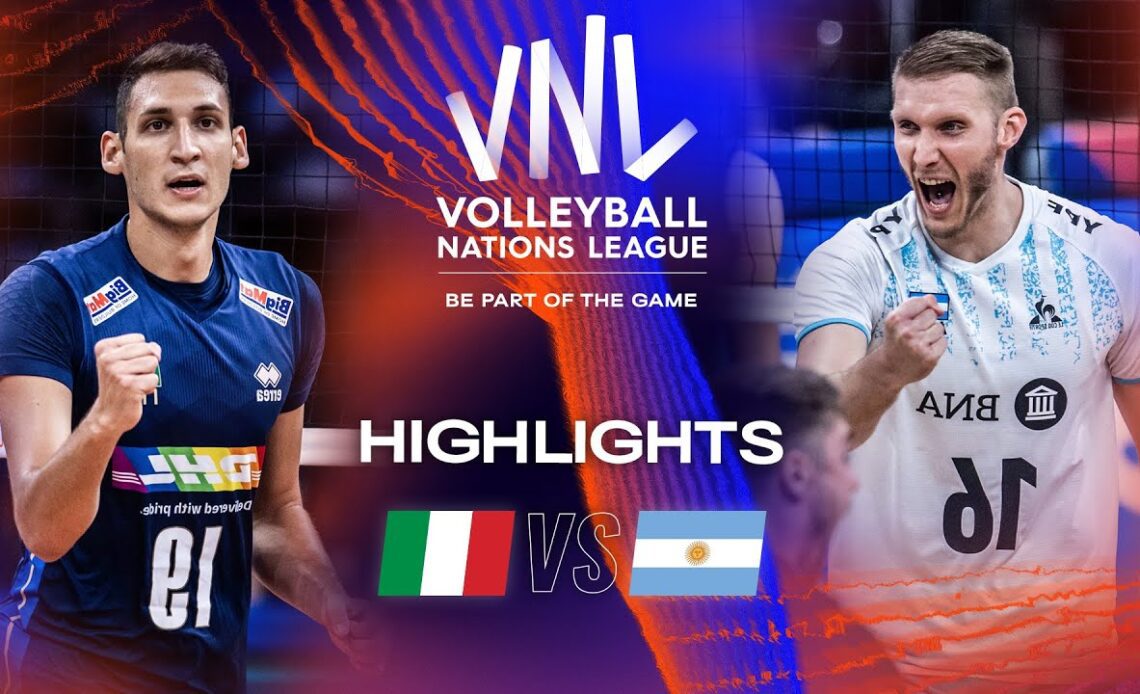 🇮🇹 ITA vs. 🇦🇷 ARG - Highlights Quarter Finals | Men's VNL 2023
