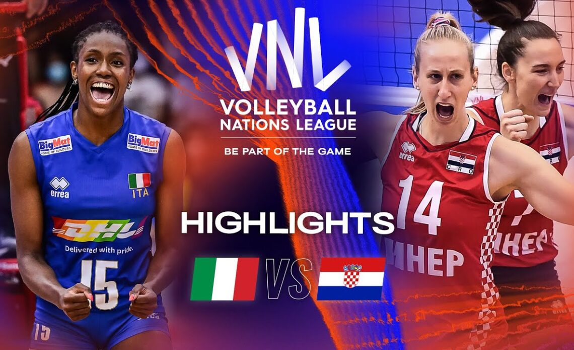 🇮🇹 ITA vs. 🇭🇷 CRO - Highlights Week 3 | Women's VNL 2023