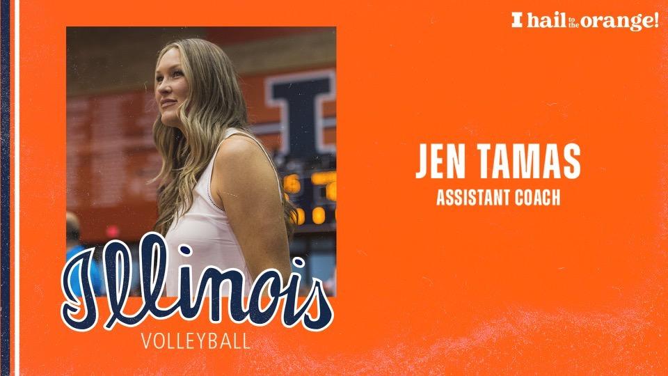 Illinois Volleyball’s Jen Tamas Elevated to Assistant Coach