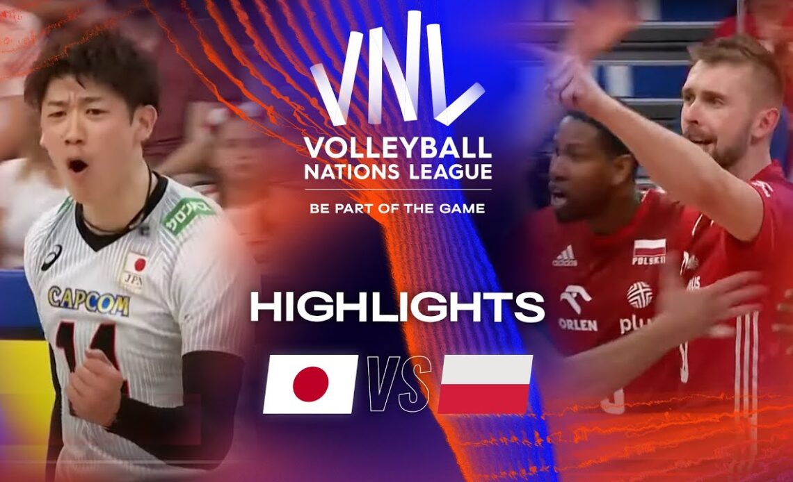 🇯🇵 JPN vs. 🇵🇱 POL - Highlights Quarter Finals | Men's VNL 2023