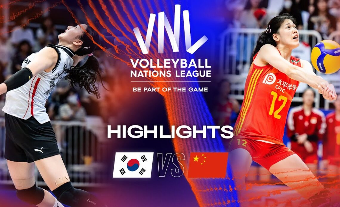 🇰🇷 KOR vs. 🇨🇳 CHN - Highlights Week 3 | Women's VNL 2023