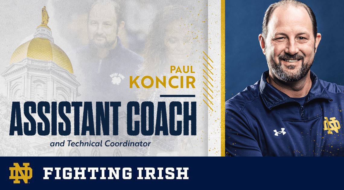 Koncir Promoted to Assistant Coach – Notre Dame Fighting Irish – Official Athletics Website