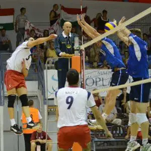 image olympic volleyball player scoring