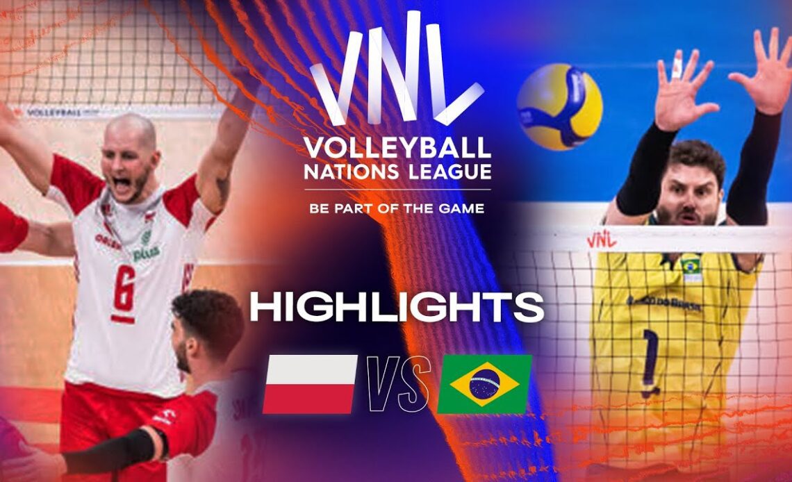 🇵🇱 POL vs. 🇧🇷 BRA - Highlights Quarter Finals | Men's VNL 2023