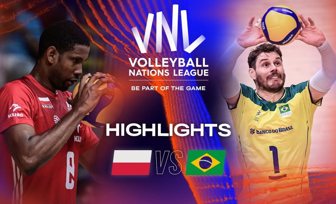 🇵🇱 POL vs. 🇧🇷 BRA - Highlights Week 3 | Men's VNL 2023