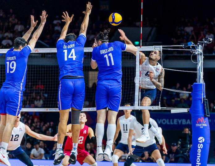 USA plays France again as Volleyball Nations League men's quarterfinals begin