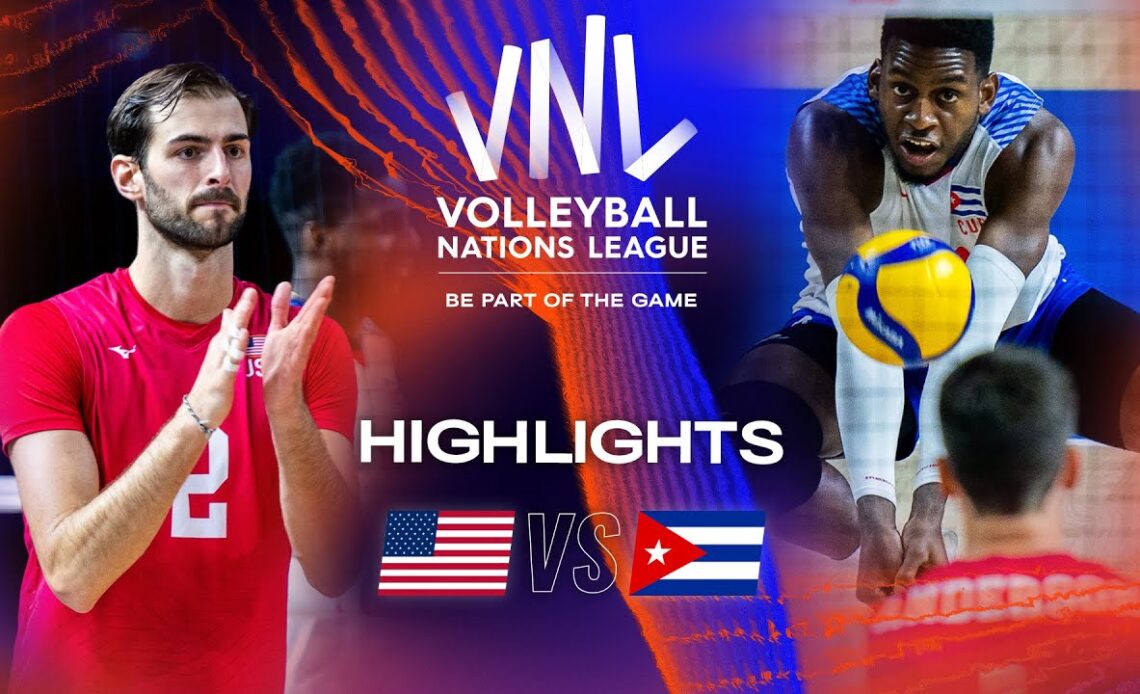 🇺🇸 USA vs. 🇨🇺 CUB - Highlights Week 3 | Men's VNL 2023