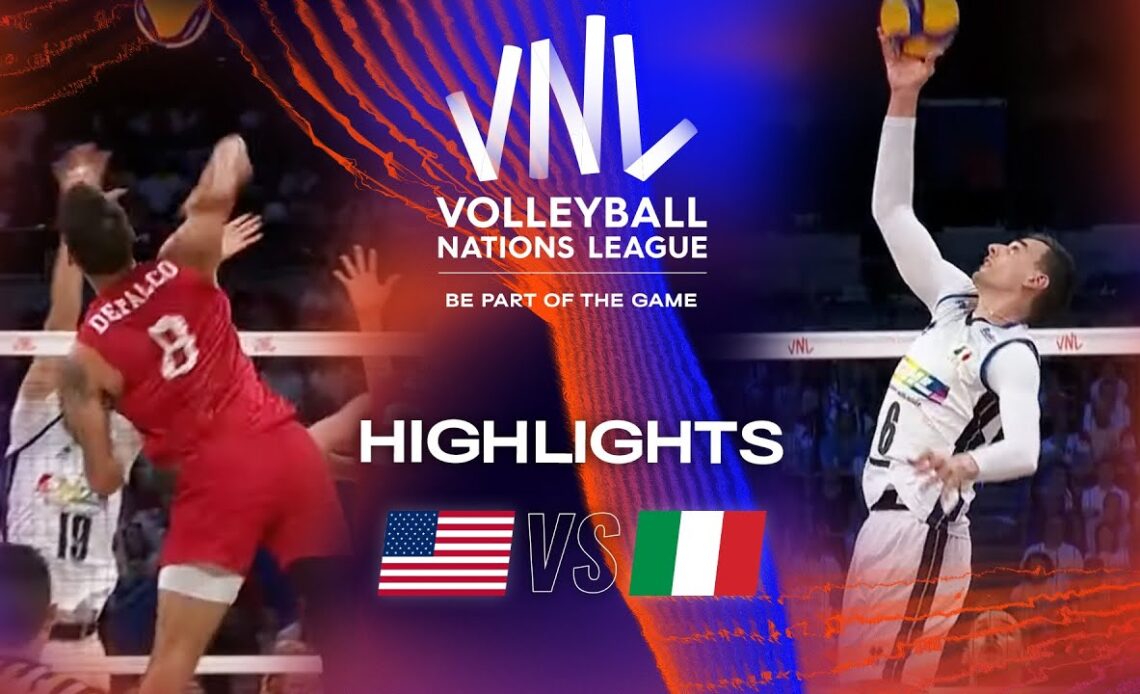 🇺🇸 USA vs. 🇮🇹 ITA - Highlights Quarter Finals | Men's VNL 2023