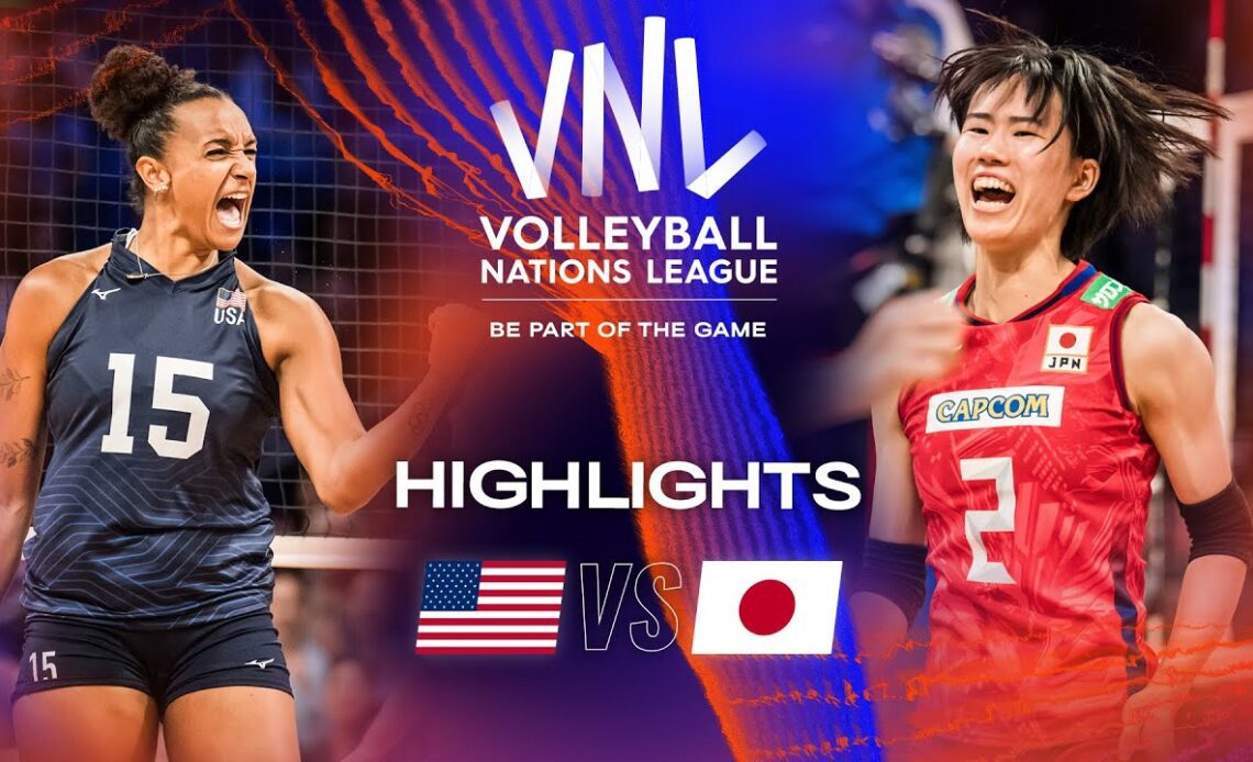 🇺🇸 USA vs. 🇯🇵 JPN - Highlights Quarter Finals | Women's VNL 2023
