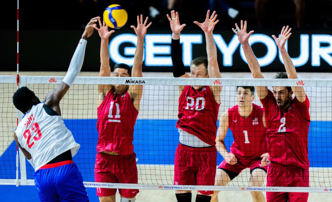 VNL M: US Men’s Volleyball Team Triumphs Over Cuba in a Convincing 3-0 VNL Victory