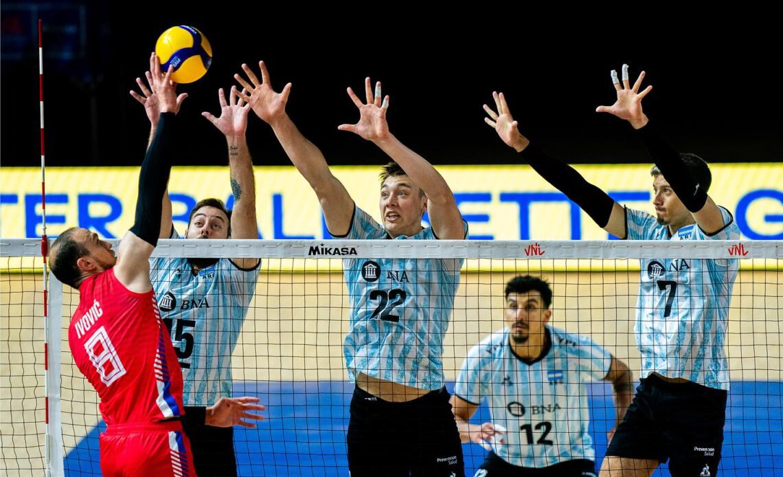 VNL M: Victorious Day for Argentina and France in the 3rd Week of VNL Preliminary Round