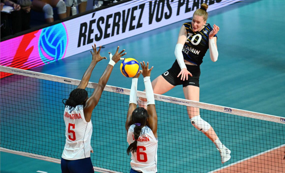 WorldofVolley :: CHALLENGER CUP W: France and Sweden Set to Clash for a Place in 2024 VNL Following Semifinal Triumphs