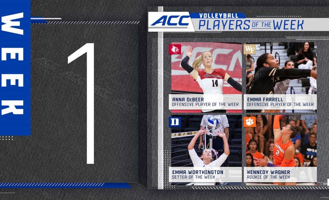 ACC Announces Weekly Volleyball Awards