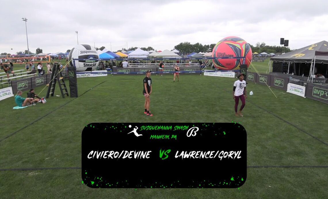 AVP Grass | Susquehanna Smash | Civiero/Devine vs Lawrence/Goryl | Women’s Open