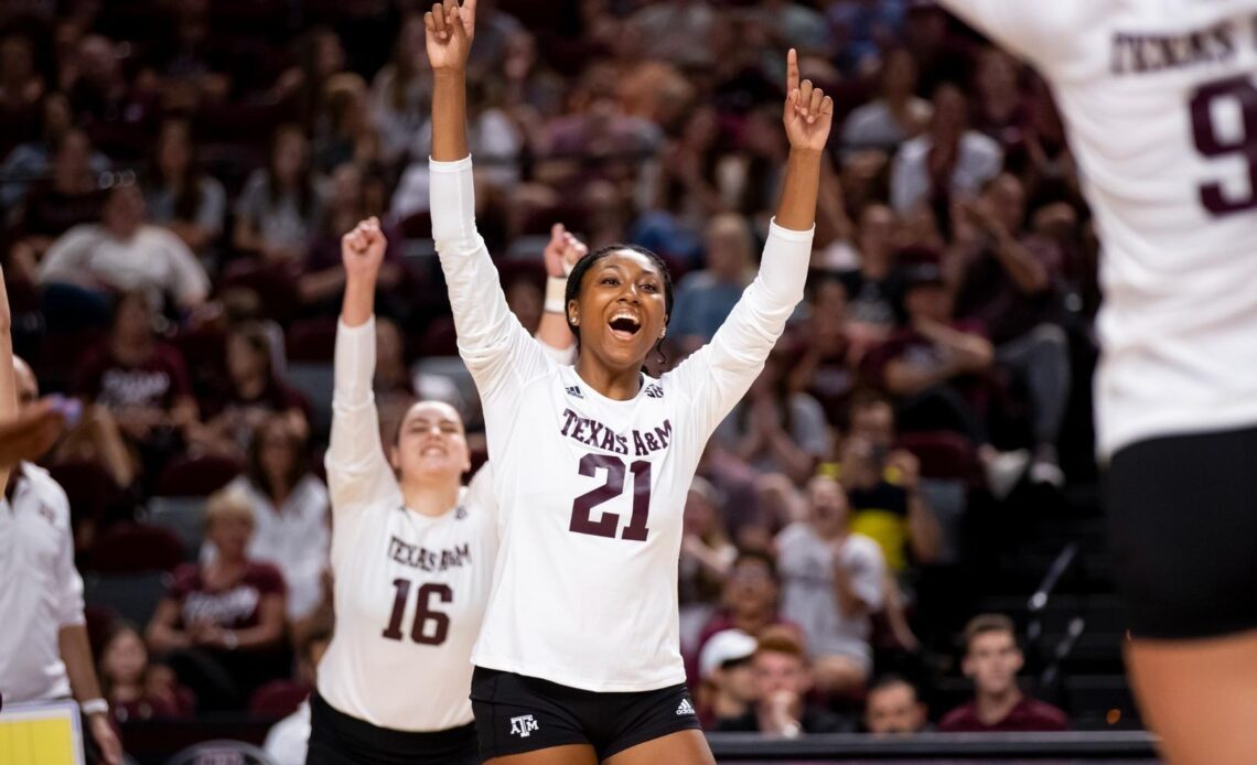 Aggies Outlast Wright State in Five-Set Thriller, 3-2 - Texas A&M Athletics