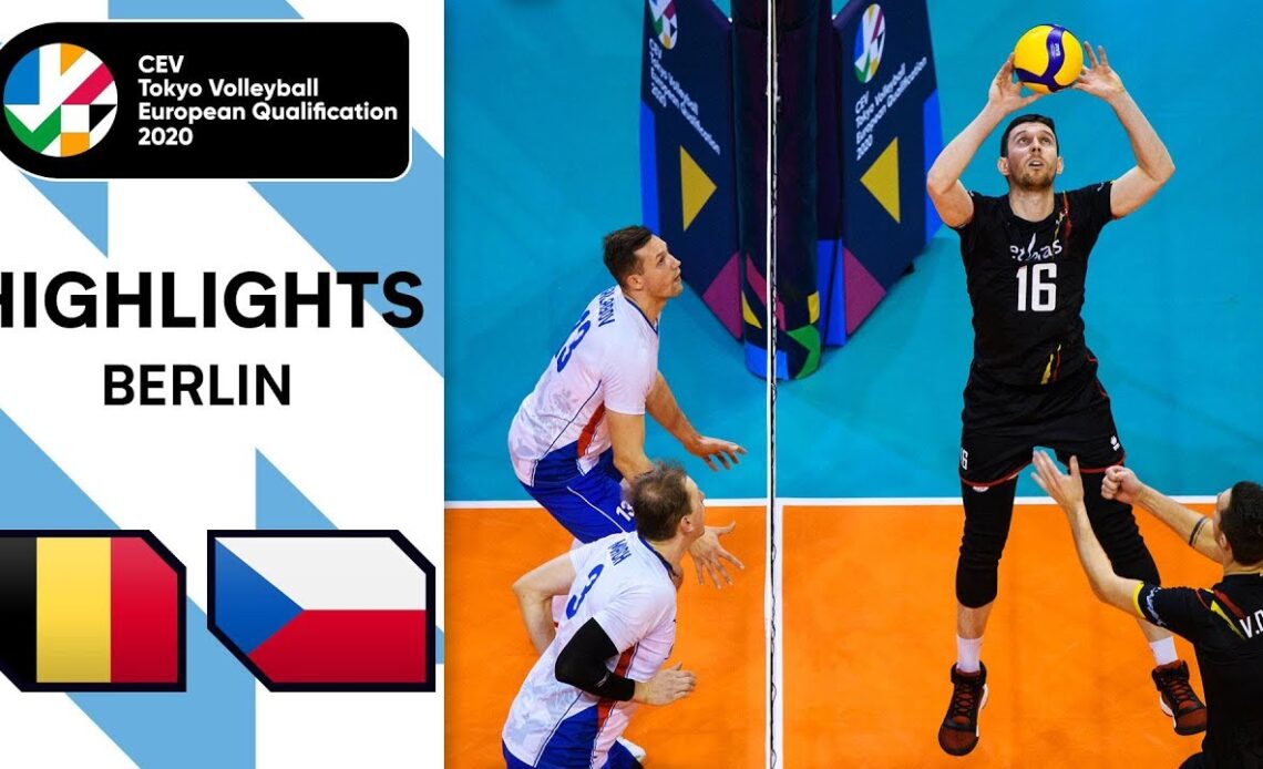 Belgium vs. Czech Republic - Highlights | CEV Men's Tokyo Volleyball Qualification 2020