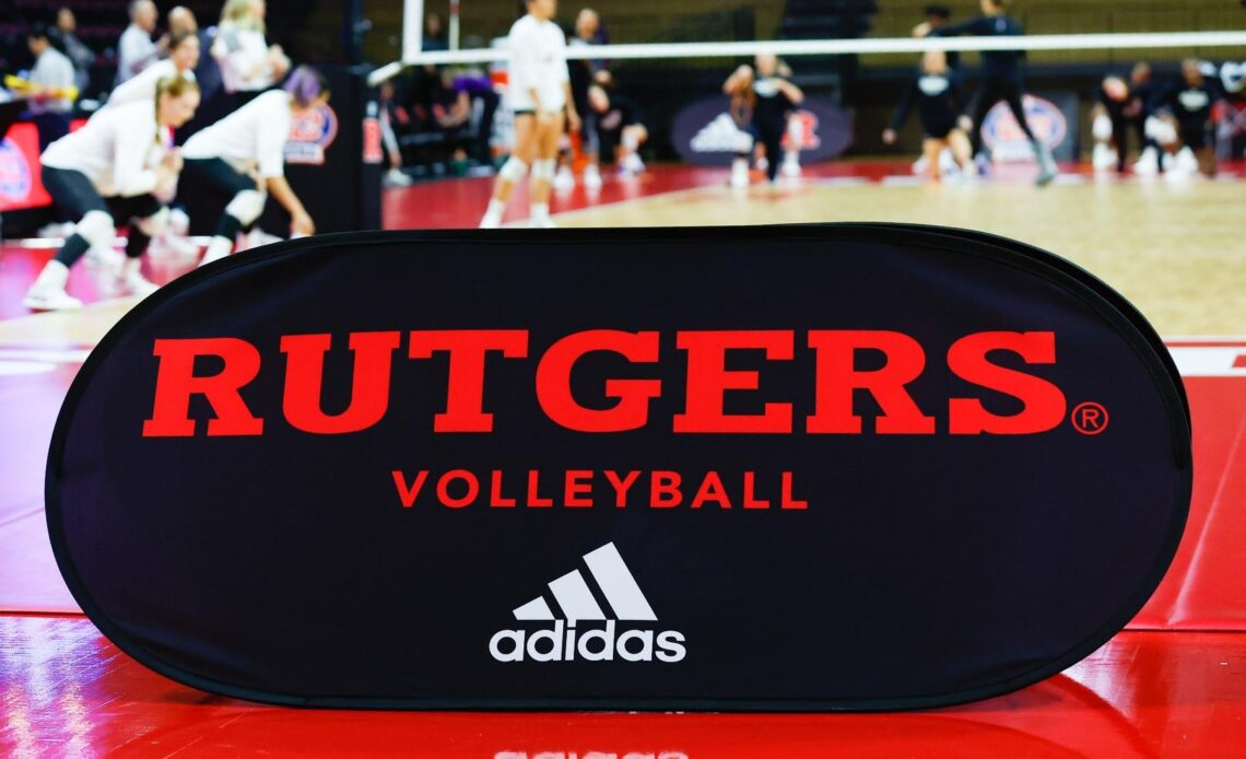 Rutgers volleyball signage at Jersey Mike's Arena