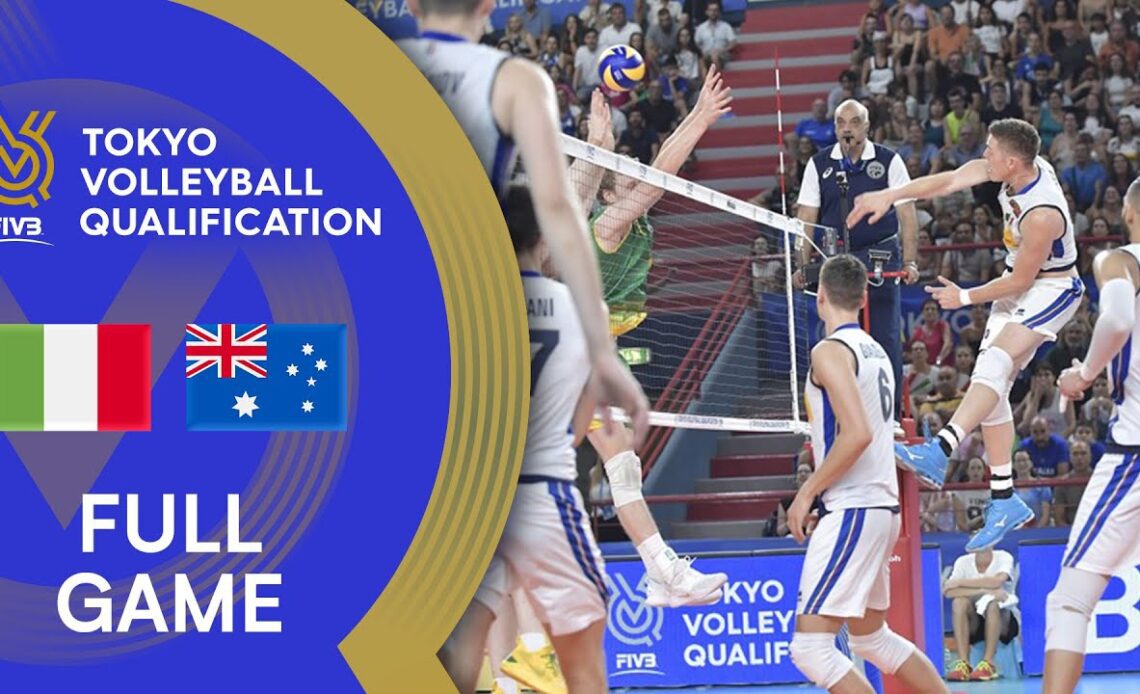 ITA🇮🇹 vs  AUS🇦🇺 - Men’s OQT 2019 - Full Match