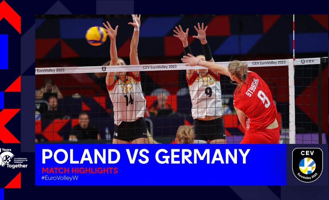 POLAND vs. GERMANY I Match Highlights 1/8 Finals I CEV EuroVolley 2023