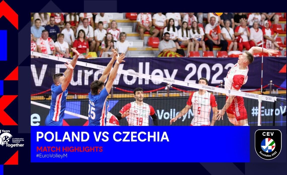 Poland vs Czechia I Match Highlights I CEV EuroVolley 2023 Men