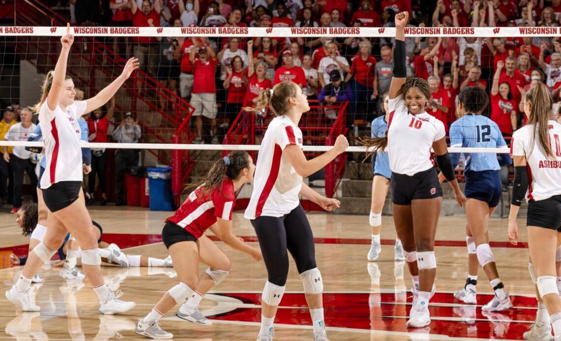 Serving up six: Wisconsin hosts UIC in exhibition match