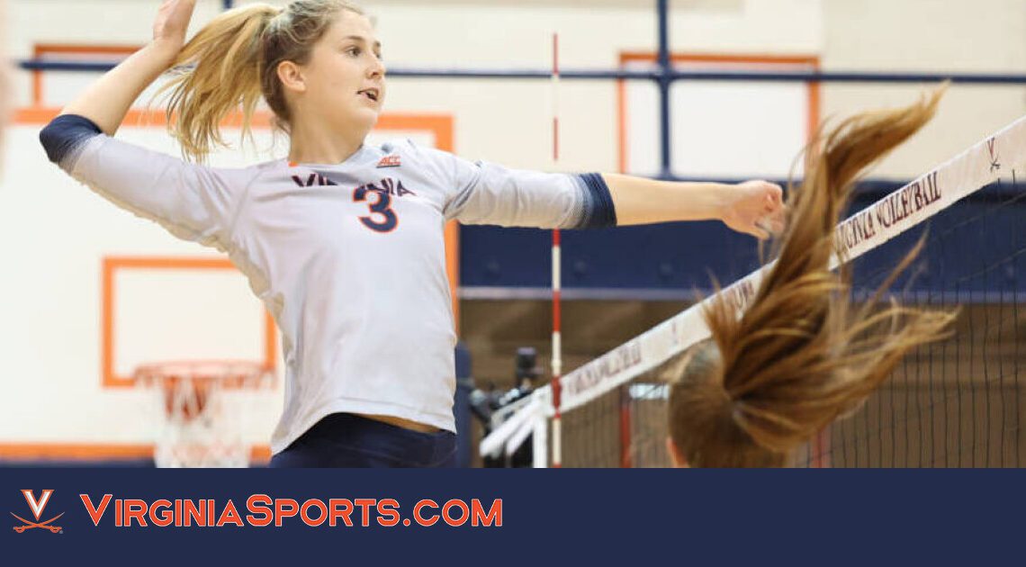 UVA Volleyball | Tadder Sets Standard On and Off Court