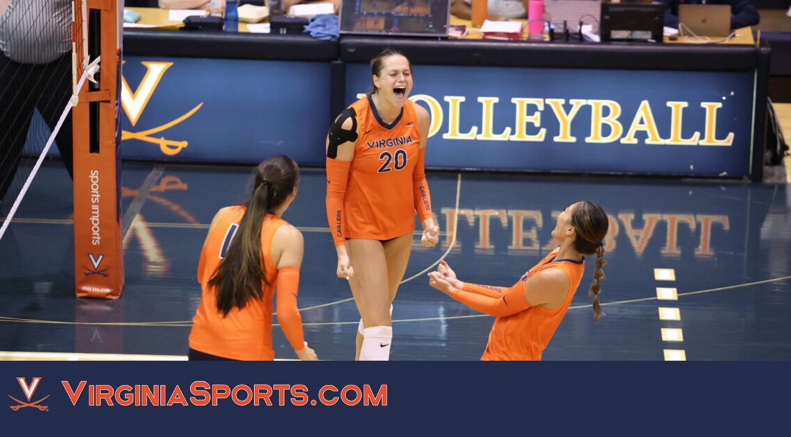 Virginia Volleyball || Virginia Sweeps Rider in Season Opener in Cavalier Classic