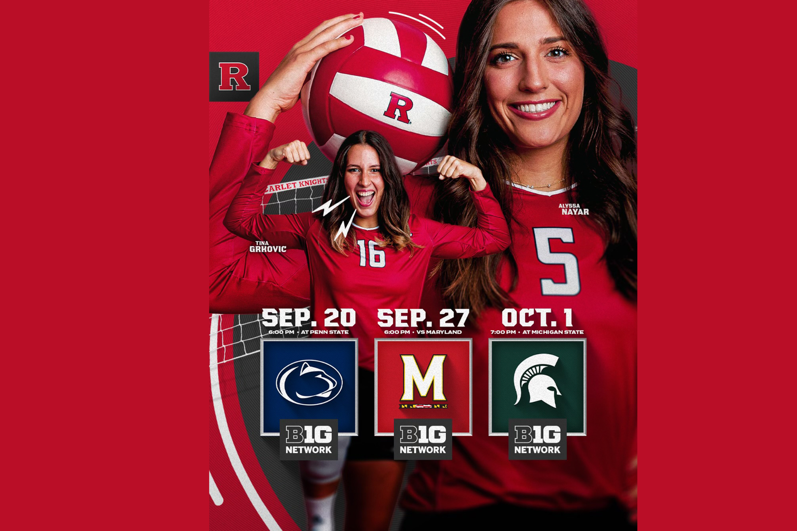 Volleyball Big Ten Network Schedule VCP Volleyball